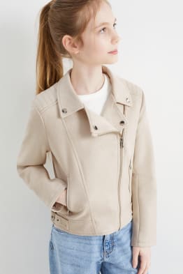 Biker jacket - faux suede