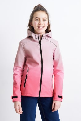 Softshell jacket with hood - waterproof