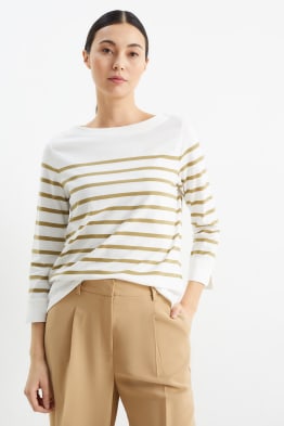 Long sleeve top - striped