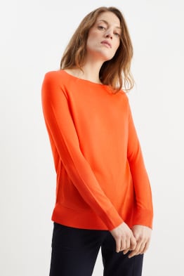 Pullover en maille fine basique