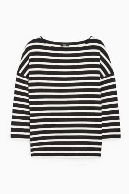 Basic long sleeve top - striped