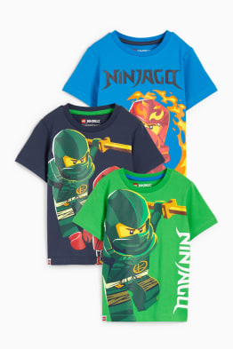 Confezione da 3 - Lego Ninjago - maglia a maniche corte