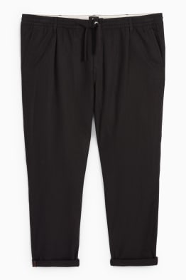 Pantaloni chino - tapered fit - misto lino