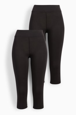 Confezione da 2 - leggings capri basic