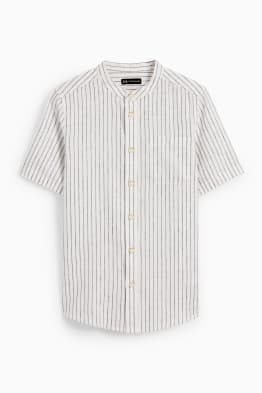 Camicia - misto lino - a righe