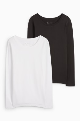 Pack de 2 - camisetas premamá de manga larga