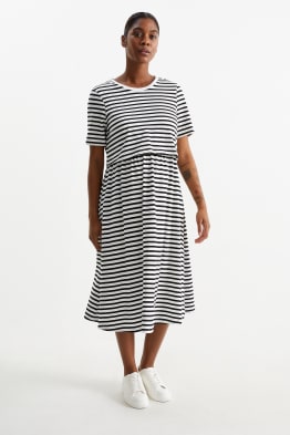 Maternity dress - striped