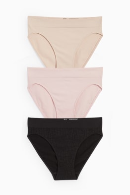 Confezione da 3 - slip - senza cuciture