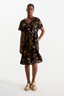 Viscose nursing dress - floral