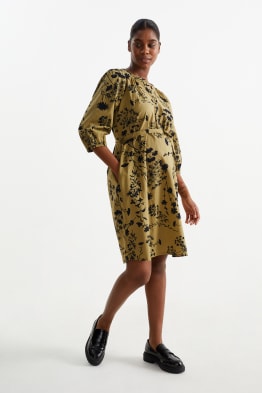 Nursing shirt dress - floral