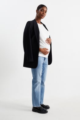 Těhotenské džíny - straight jeans - LYCRA®