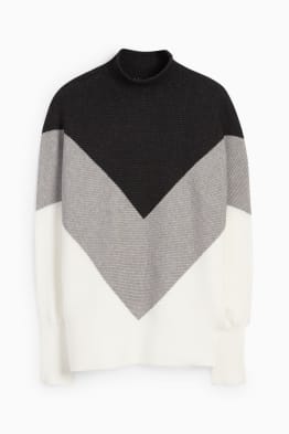 Jumper with band collar