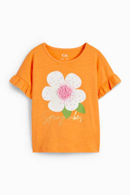 Motiv květiny - tričko s krátkým rukávem