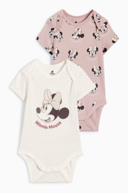 Lot de 2 - Minnie Mouse - bodys bébé