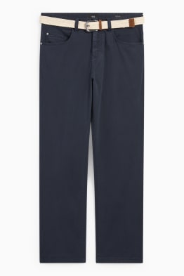 Trousers with belt - regular fit