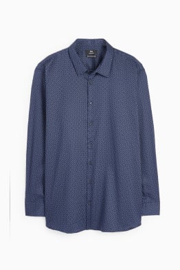 Chemise - regular fit - col kent - facile à repasser - à motif