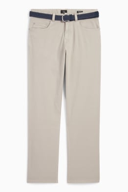 Trousers with belt - regular fit