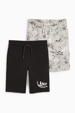 Multipack of 2 - graffiti - sweat shorts