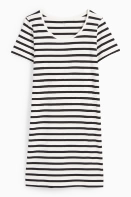 Basic T-shirt dress - striped