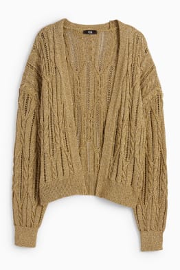 Cardigan - cable knit pattern