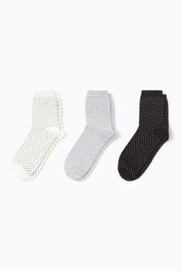 Set van 3 paar - sokken - met stippen