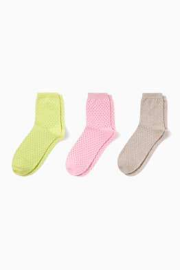 Set van 3 paar - sokken - met stippen