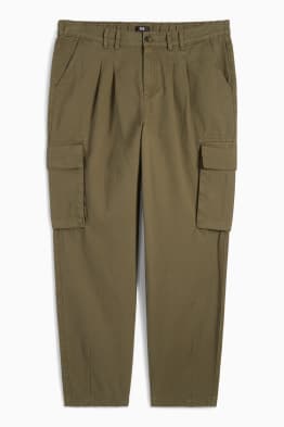 Pantaloni cargo - vita media - straight fit