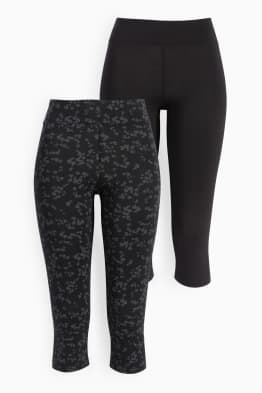 Confezione da 2 - leggings capri