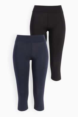 Multipack 2er - Basic-Capri-Leggings