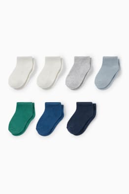 Lot de 7 paires - chaussettes de basket pour bébé