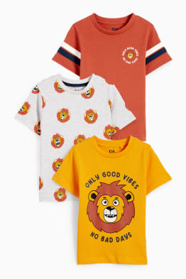 Lot de 3 - lion - T-shirt