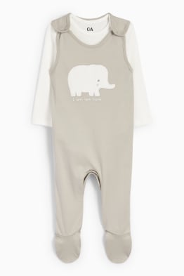 Elefante - set con tutina - 2 pezzi