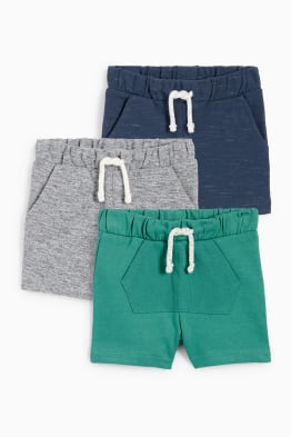 Confezione da 3 - shorts in felpa neonati