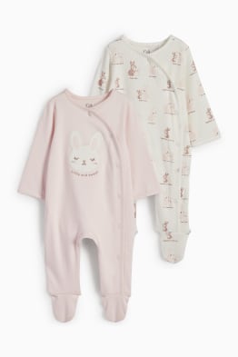 Set van 2 - konijntje - babypyjama