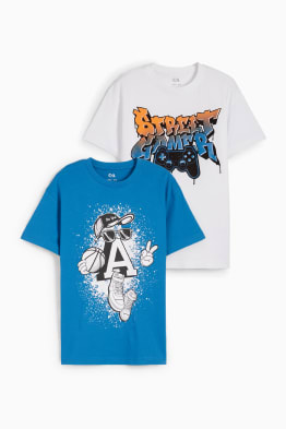 Pack de 2 - grafiti - camisetas de manga corta