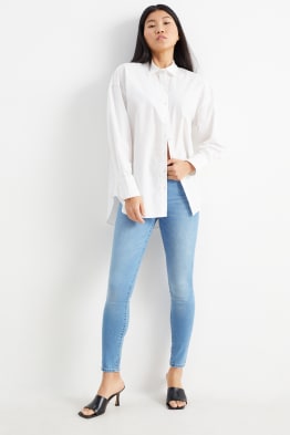 Skinny jeans - mid waist - tvarující džíny - LYCRA®