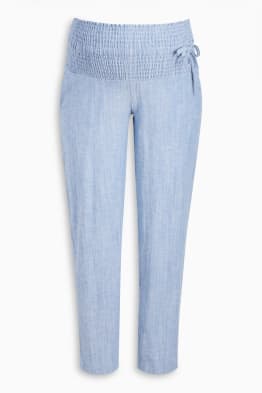 Pantaloni premaman - palazzo - look jeans
