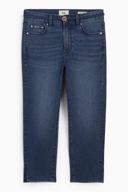 Jeans a pinocchietto con cintura - vita media - LYCRA®