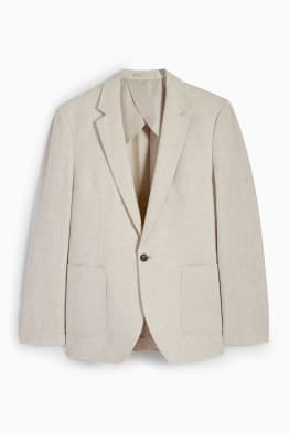 Tailored jacket - slim fit - linen blend