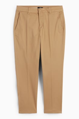 Kalhoty chino - mid waist - tapered fit