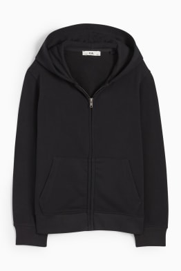 Zip-through hoodie