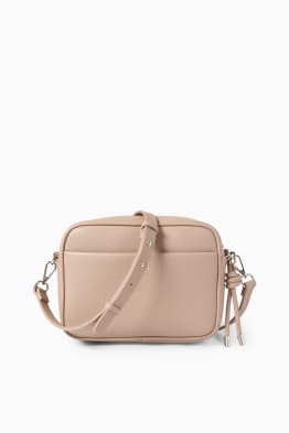 Shoulder bag with detachable bag strap - faux leather 