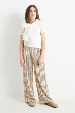 Jersey trousers - striped
