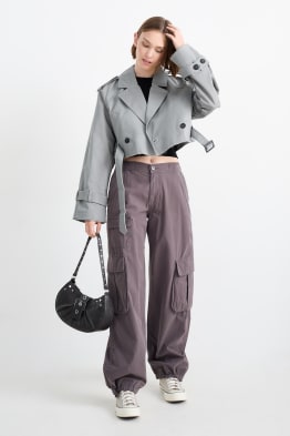 CLOCKHOUSE - Cargohose - Mid Waist - Relaxed Fit