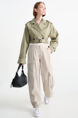 CLOCKHOUSE - cargo trousers - mid-rise waist - relaxed fit