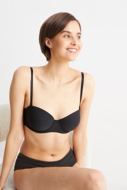 Underwire bra - BALCONETTE - padded - LYCRA®