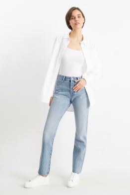 Straight jeans - vita media