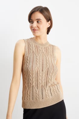 Slipover - cable knit pattern
