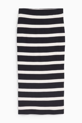 Knitted skirt - striped