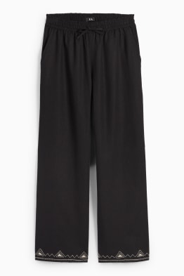 Rangsutra x C&A - pantaloni de stofă - talie înaltă - wide fit